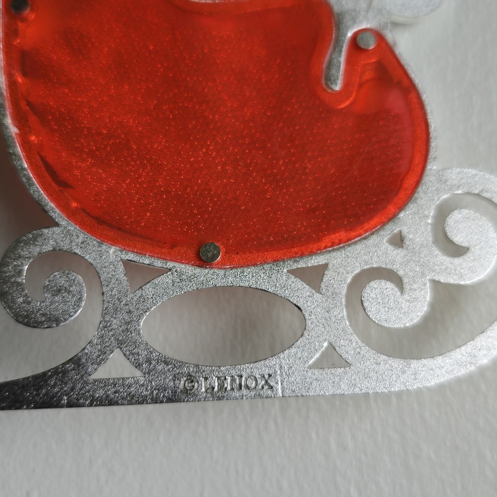 Lenox Sparkle And Scroll Crystal SLEIGH Silverplate‎ Christmas Ornament - Picture 3 of 5